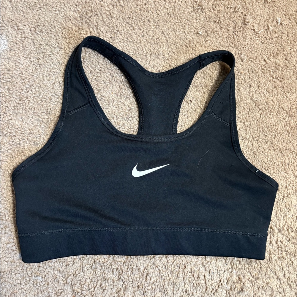Nike Black Sports Bra with Racerback Design